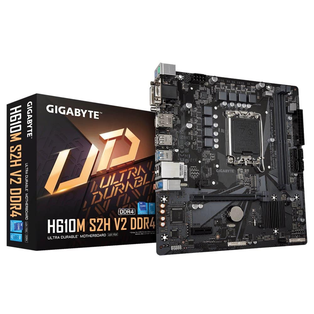Gigabyte H610M S2H V2 DDR4 (rev. 1.0) Intel H610 Express LGA 1700 micro ATX – 0 Gigabyte H610M S2H V2 DDR4 (rev. 1.0) Intel H610 Express LGA 1700 micro ATX – 0