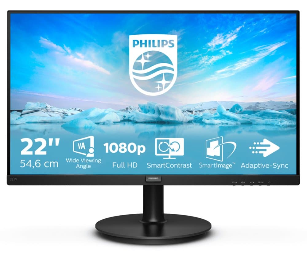 Philips V Line 221V8A/00 LED display 54,6 cm (21.5″) 1920 x 1080 Pixels Full HD Zwart – 1 Philips V Line 221V8A/00 LED display 54,6 cm (21.5″) 1920 x 1080 Pixels Full HD Zwart – 1