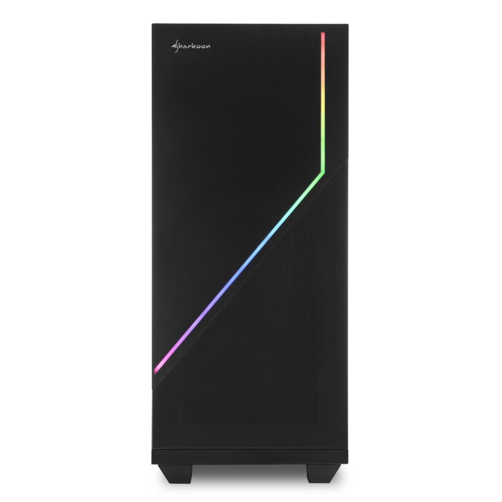 Sharkoon RGB FLOW Midi Tower Zwart – 1 Sharkoon RGB FLOW Midi Tower Zwart – 1