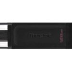 Kingston DataTraveler 70 | 128GB USB-C 3.2 Flash Drive | Zwart