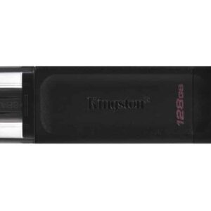 Kingston DataTraveler 70 | 128GB USB-C 3.2 Flash Drive | Zwart