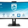 Philips P Line 346P1CRH/00 LED display 86,4 cm (34″) 3440 x 1440 Pixels UltraWide Quad HD Zwart – 0