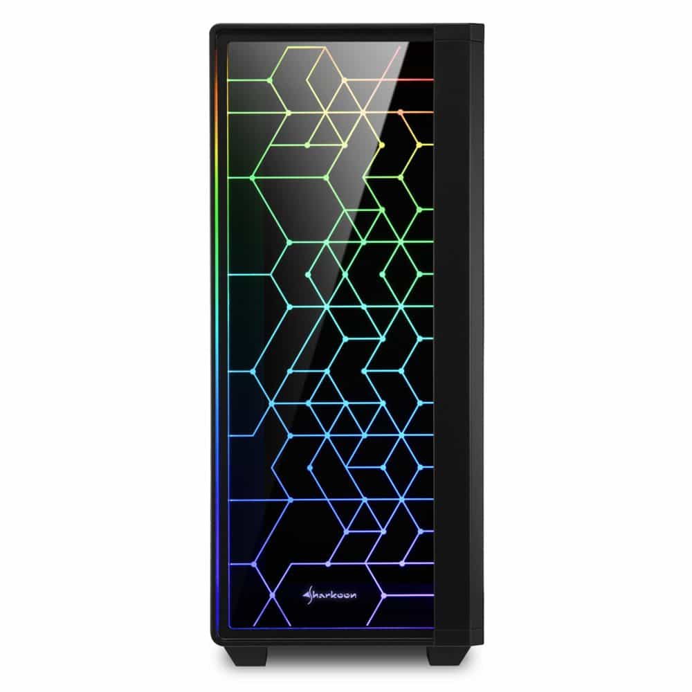 Sharkoon RGB LIT 100 Midi Tower Zwart – 2 Sharkoon RGB LIT 100 Midi Tower Zwart – 2