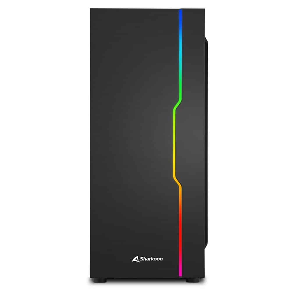 Sharkoon RGB Slider Midi Tower Zwart – 1 Sharkoon RGB Slider Midi Tower Zwart – 1