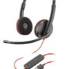 POLY Blackwire C3220 Headset Bedraad Hoofdband Kantoor/callcenter USB Type-A Zwart – 0