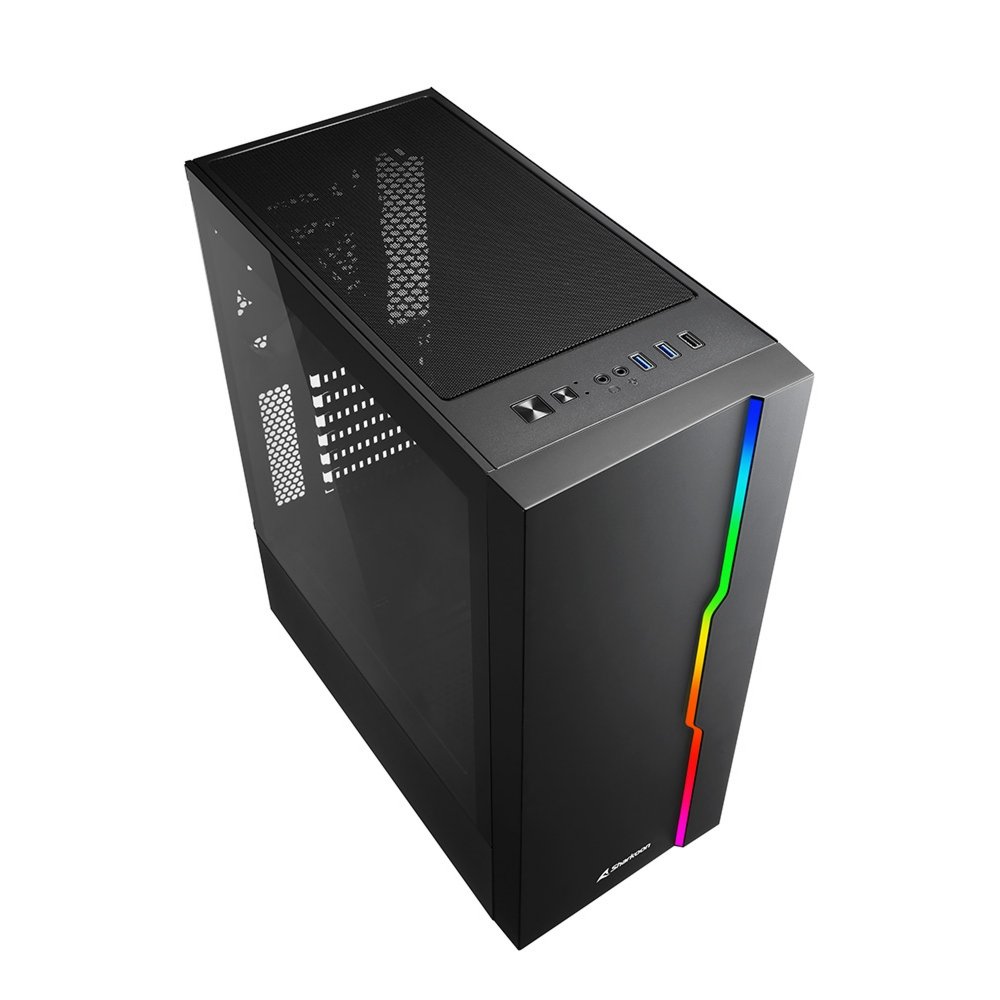 Sharkoon RGB Slider Midi Tower Zwart – 2 Sharkoon RGB Slider Midi Tower Zwart – 2