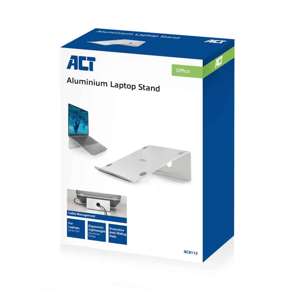 ACT AC8115 notebookstandaard Grijs 39,6 cm (15.6″) – 2
