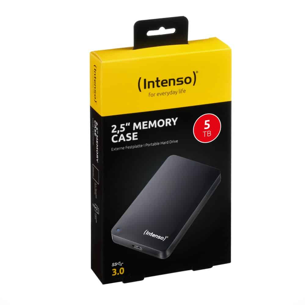 Intenso 2,5″ Memory Case externe harde schijf 5000 GB Zwart – 1 Intenso 2,5″ Memory Case externe harde schijf 5000 GB Zwart – 1