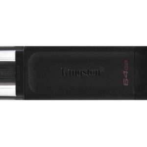 Kingston DataTraveler 70 | 64GB USB-C 3.2 Flash Drive | Zwart