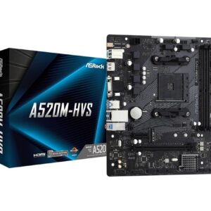 Asrock A520M-HVS | Socket AM4 | AMD A520 | 2xDDR4 | Micro-ATX | Moederbord