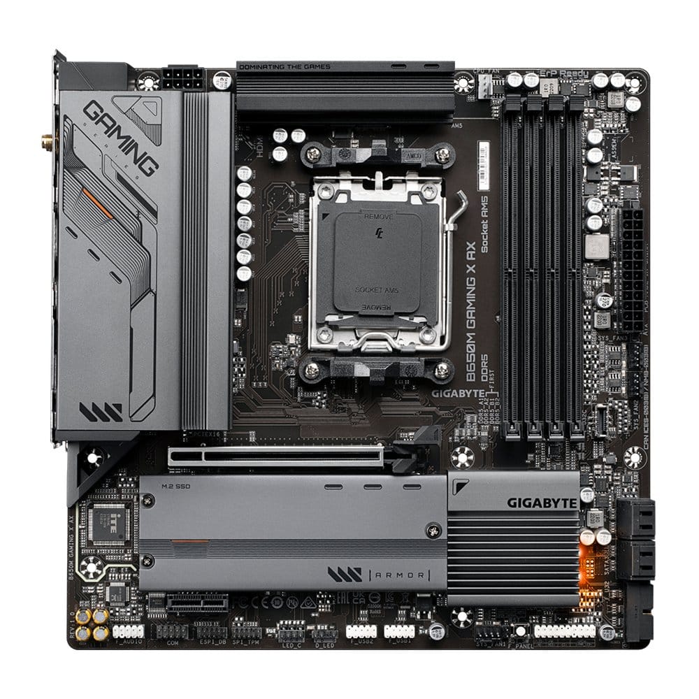 Gigabyte B650M GAMING X AX (rev. 1.x) AMD B650 Socket AM5 micro ATX – 0 Gigabyte B650M GAMING X AX (rev. 1.x) AMD B650 Socket AM5 micro ATX – 0