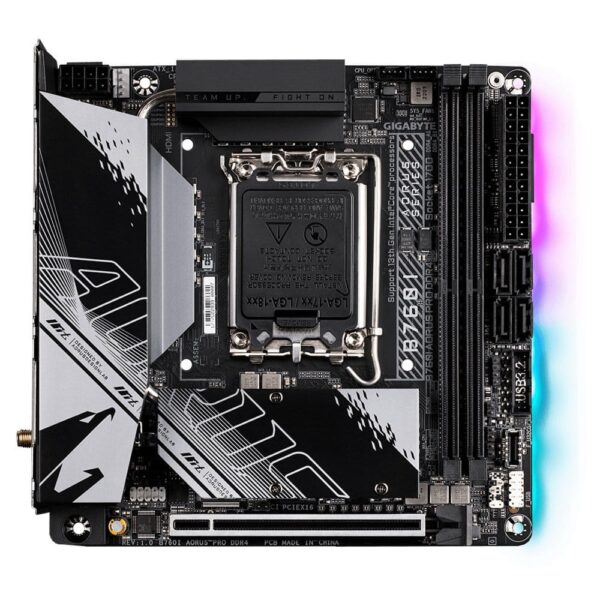 Gigabyte B760I AORUS PRO DDR4 moederbord Intel B760 Express LGA 1700 mini ITX – 0 Gigabyte B760I AORUS PRO DDR4 moederbord Intel B760 Express LGA 1700 mini ITX – 0