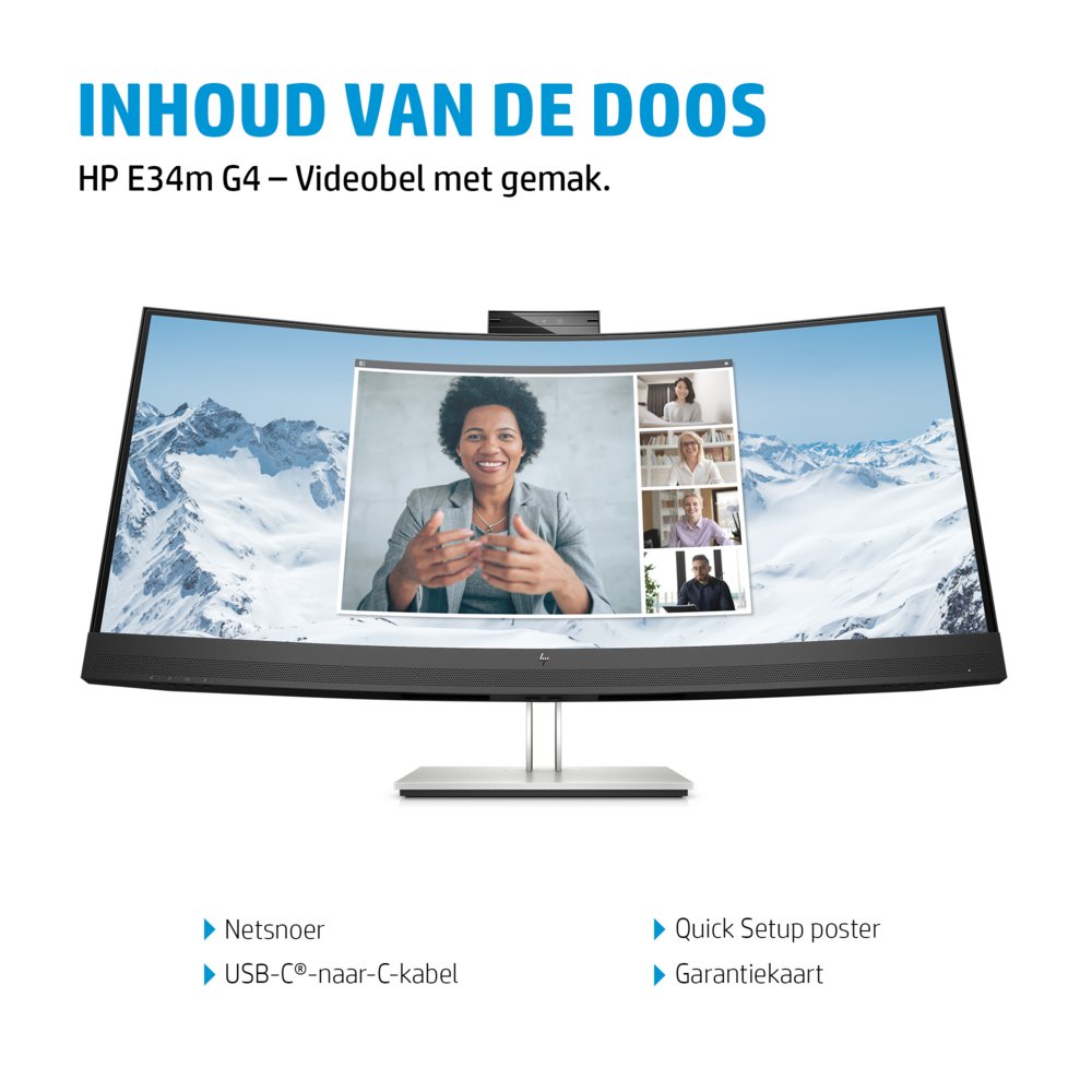 HP E34m G4 86,4 cm (34″) 3440 x 1440 Pixels Wide Quad HD Zwart – 14
