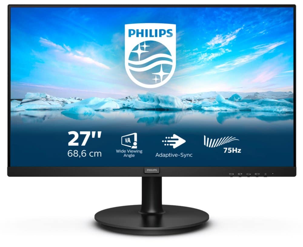 Philips V Line 272V8LA/00 computer monitor 68,6 cm (27″) 1920 x 1080 Pixels Full HD LED Zwart – 1 Philips V Line 272V8LA/00 computer monitor 68,6 cm (27″) 1920 x 1080 Pixels Full HD LED Zwart – 1