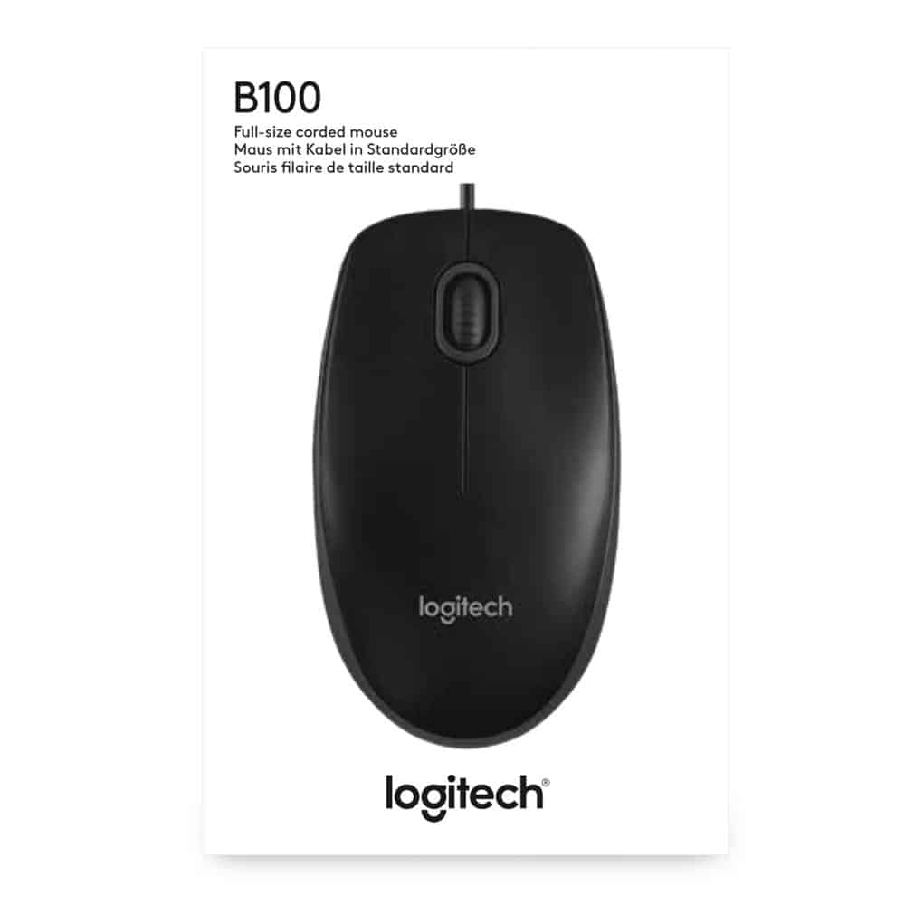 Logitech B100 muis Ambidextrous USB Type-A Optisch 800 DPI – 7