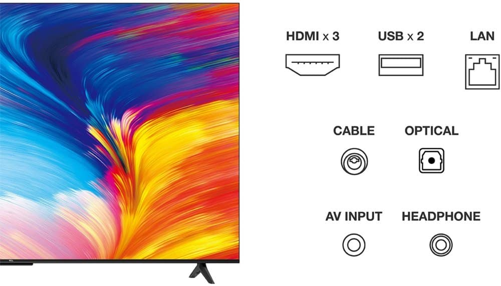 TCL P63 Series P635 165,1 cm (65″) 4K Ultra HD Smart TV Wifi Zwart – 2 TCL P63 Series P635 165,1 cm (65″) 4K Ultra HD Smart TV Wifi Zwart – 2