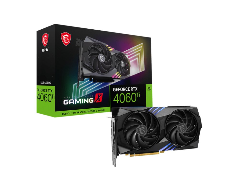 MSI GAMING GEFORCE RTX 4060 TI X 16G videokaart NVIDIA 16 GB GDDR6 – 0 MSI GAMING GEFORCE RTX 4060 TI X 16G videokaart NVIDIA 16 GB GDDR6 – 0