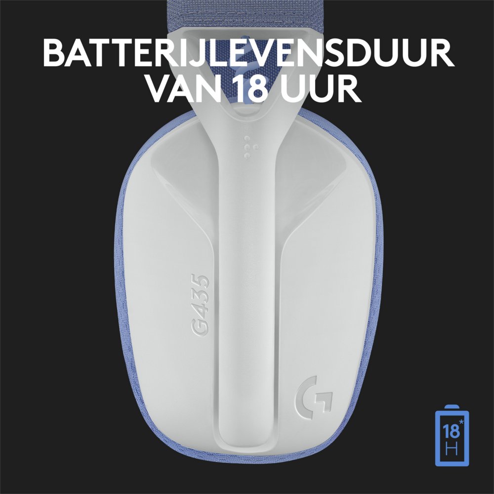 Logitech G G435 Headset Draadloos Hoofdband Gamen Bluetooth Wit – 10 Logitech G G435 Headset Draadloos Hoofdband Gamen Bluetooth Wit – 10