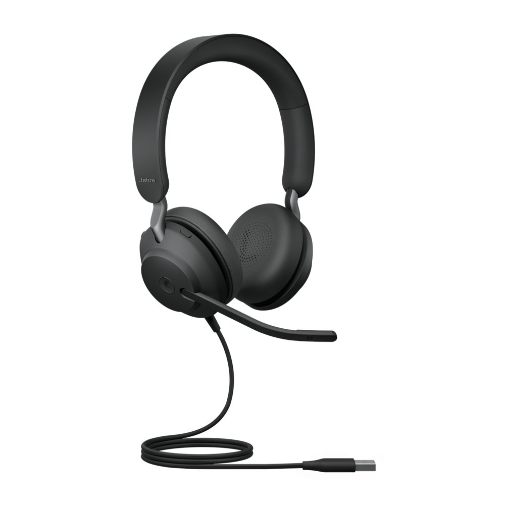 Jabra Evolve2 40 SE Headset Bedraad Hoofdband Oproepen/muziek USB Type-A Zwart – 1