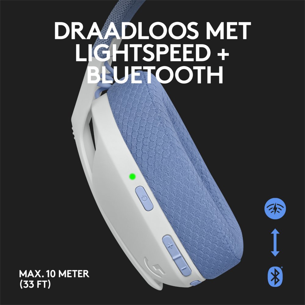 Logitech G G435 Headset Draadloos Hoofdband Gamen Bluetooth Wit – 6 Logitech G G435 Headset Draadloos Hoofdband Gamen Bluetooth Wit – 6