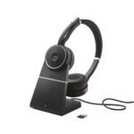 Jabra Evolve 75 | Draadloze On-ear Headset met ANC | USB Receiver | Oplaadstation | Zwart