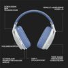 Logitech G G435 Headset Draadloos Hoofdband Gamen Bluetooth Wit – 13 Logitech G G435 Headset Draadloos Hoofdband Gamen Bluetooth Wit – 13