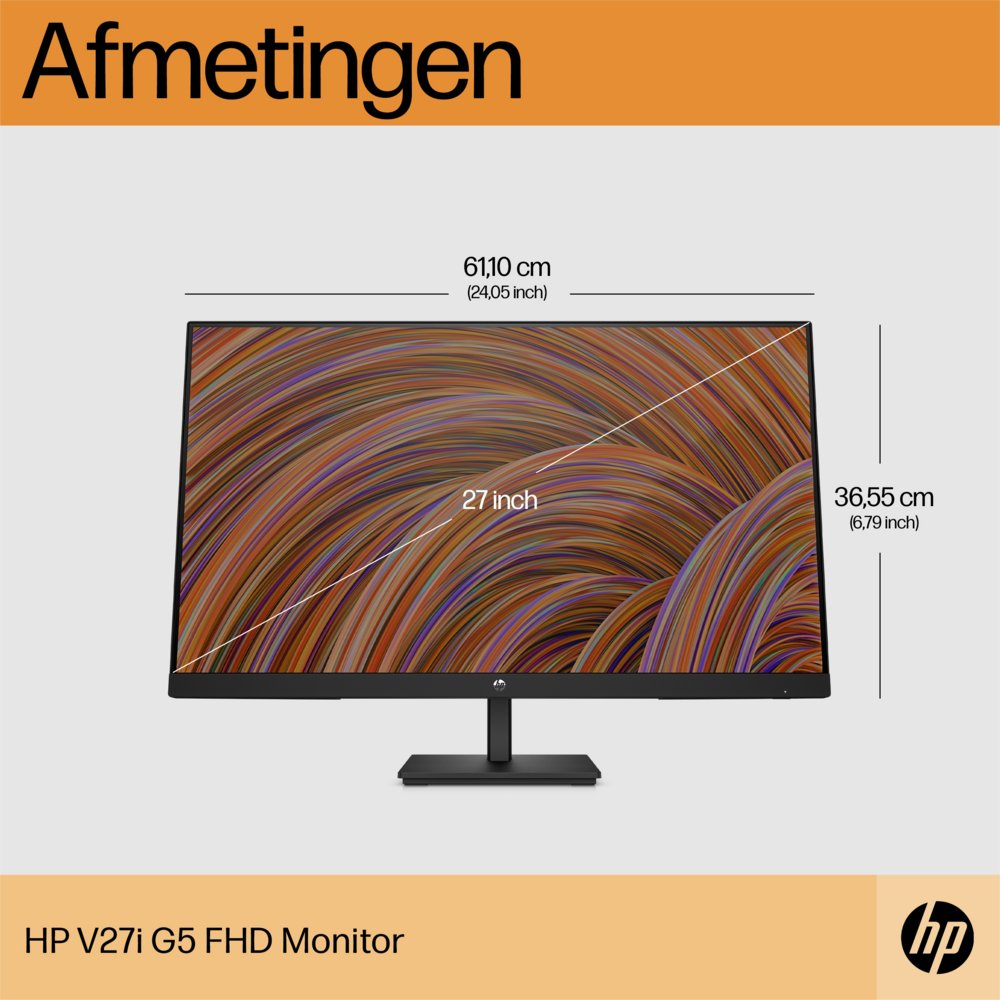 MON HP V27i 27Inch G5 IPS Zwart 75HZ DisplayPort, HDMI, VGA – 7 MON HP V27i 27Inch G5 IPS Zwart 75HZ DisplayPort, HDMI, VGA – 7