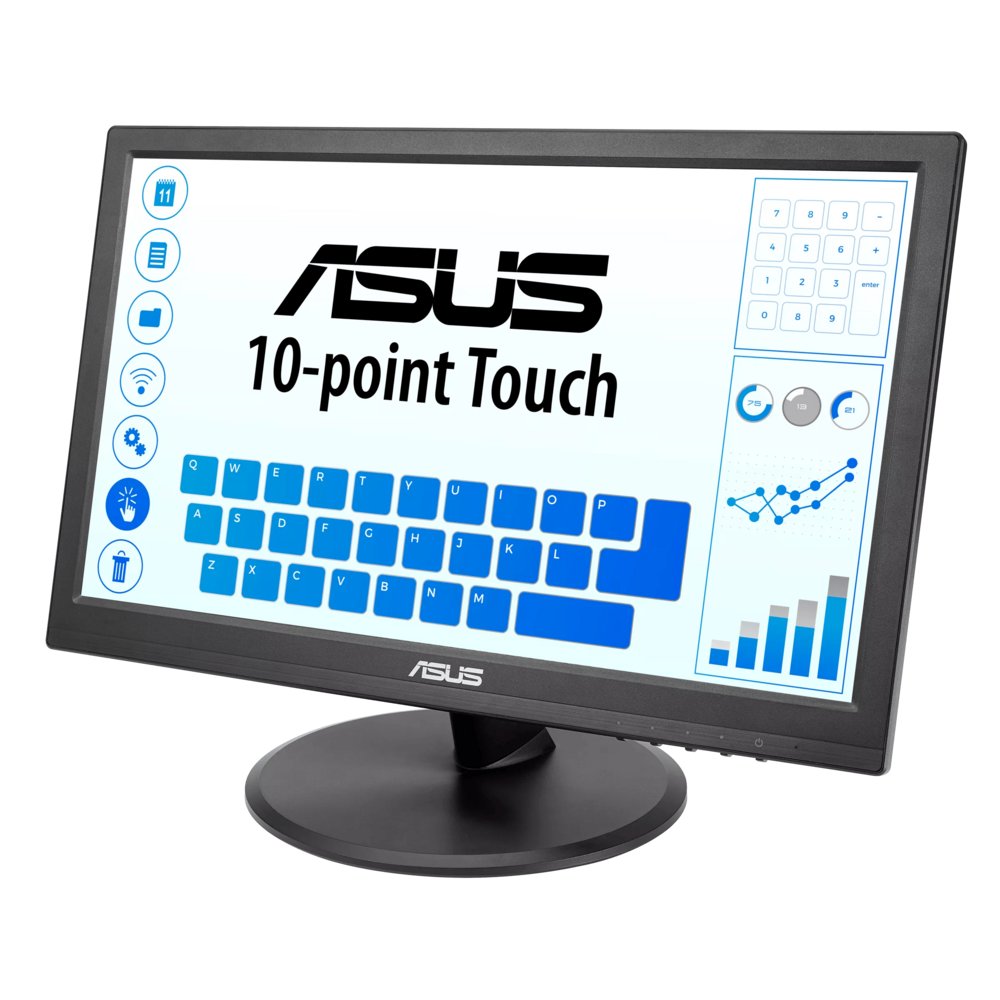 ASUS VT168HR computer monitor 39,6 cm (15.6″) 1366 x 768 Pixels WXGA LED Touchscreen Zwart – 1 ASUS VT168HR computer monitor 39,6 cm (15.6″) 1366 x 768 Pixels WXGA LED Touchscreen Zwart – 1