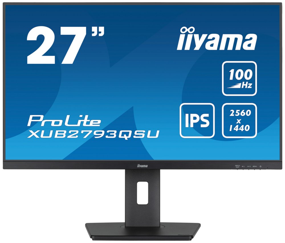 iiyama ProLite XUB2793QSU-B6 LED display 68,6 cm (27″) 2560 x 1440 Pixels Quad HD Zwart – 0 iiyama ProLite XUB2793QSU-B6 LED display 68,6 cm (27″) 2560 x 1440 Pixels Quad HD Zwart – 0