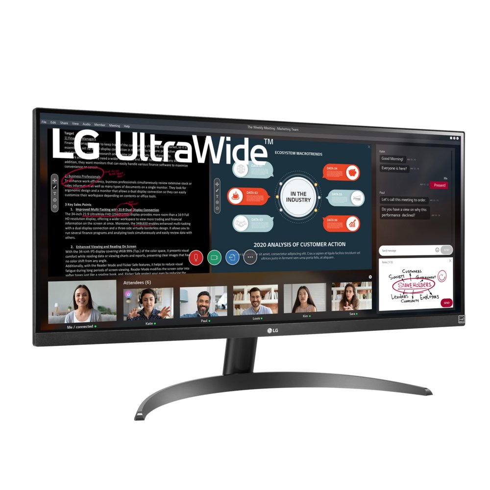 LG 29WP500-B computer monitor 73,7 cm (29″) 2560 x 1080 Pixels UltraWide Full HD LED Zwart – 2 LG 29WP500-B computer monitor 73,7 cm (29″) 2560 x 1080 Pixels UltraWide Full HD LED Zwart – 2