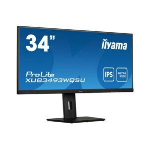 iiyama ProLite XUB3493WQSU-B5 computer monitor 86,4 cm (34") 3440 x 1440 Pixels UltraWide Quad HD LED Zwart RENEWED