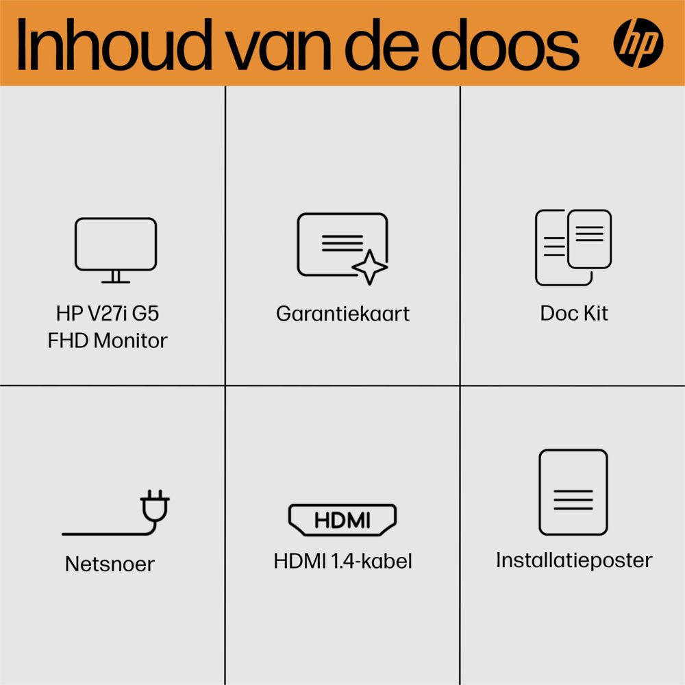 MON HP V27i 27Inch G5 IPS Zwart 75HZ DisplayPort, HDMI, VGA – 13 MON HP V27i 27Inch G5 IPS Zwart 75HZ DisplayPort, HDMI, VGA – 13