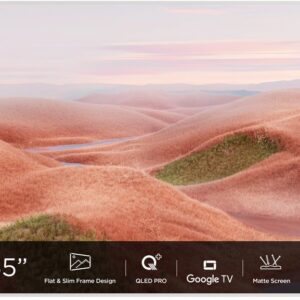 TCL NXTFRAME 65A300W Wit QLED TV | 65'' Ultra HD 4K | Wi-Fi | Smart TV | Google TV | HDR10+ | 120Hz