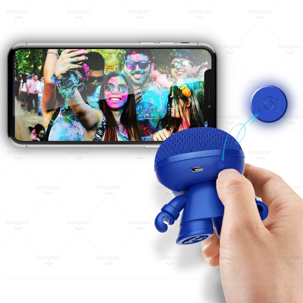 Xoopar | Mini Xboy Portable Bluetooth Speaker | LED Blauw – 2