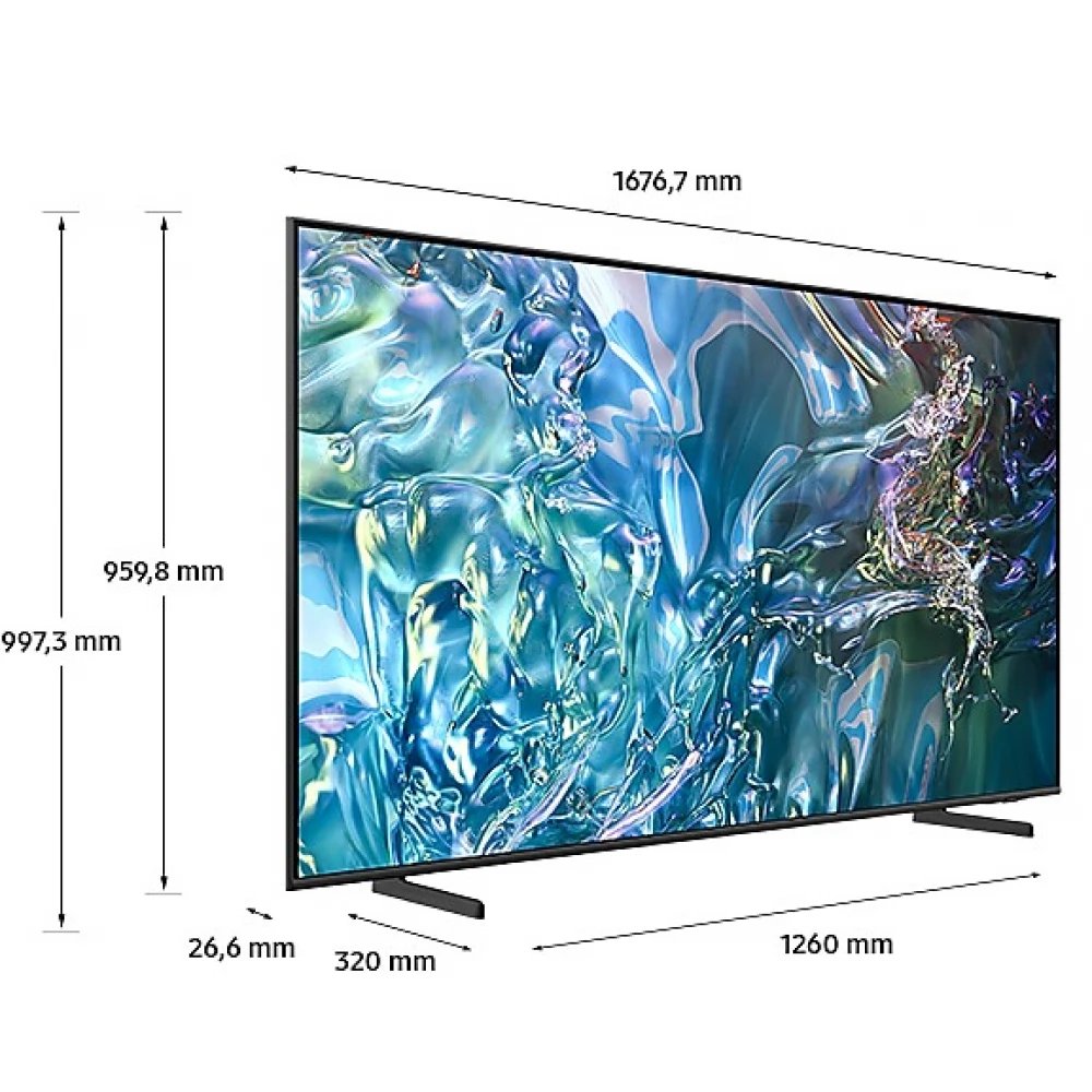 Samsung QE65Q60DAU 65″ | 4K Ultra HD QLED Smart TV | Tizen + Wifi | Local Dimming met Sterk Contrast | HDR10+ | 50Hz – 1 Samsung QE65Q60DAU 65″ | 4K Ultra HD QLED Smart TV | Tizen + Wifi | Local Dimming met Sterk Contrast | HDR10+ | 50Hz – 1