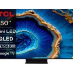 TCL 55V6B 50" | Ultra HD 4K Mini LED Smart TV | Google TV + Wifi | Dolby Vision & HDR10+ | Quantum Dot voor Levendige Kleuren | Local Dimming | 144Hz