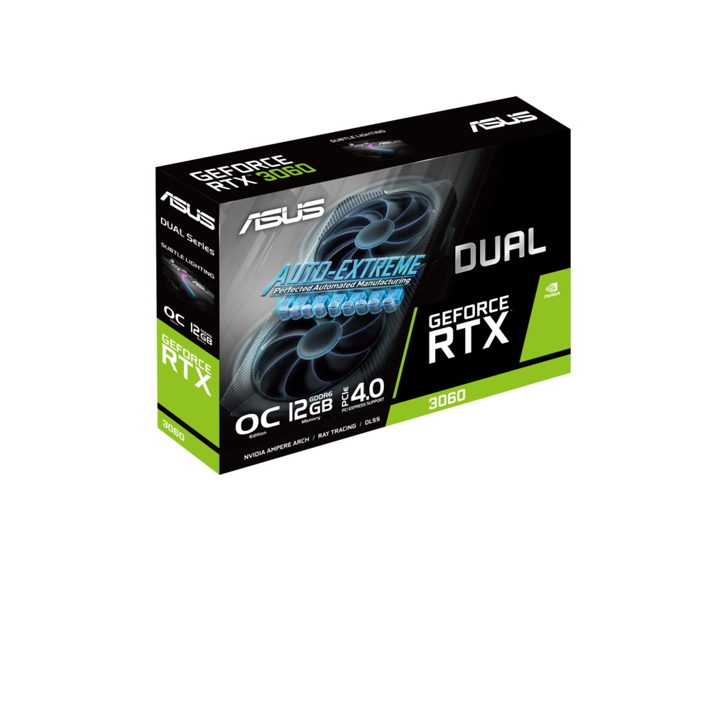 ASUS GeForce RTX 3060 DUAL O12G V2 | 12GB GDDR6 VRAM | Videokaart | GPU | Nvidia – 14