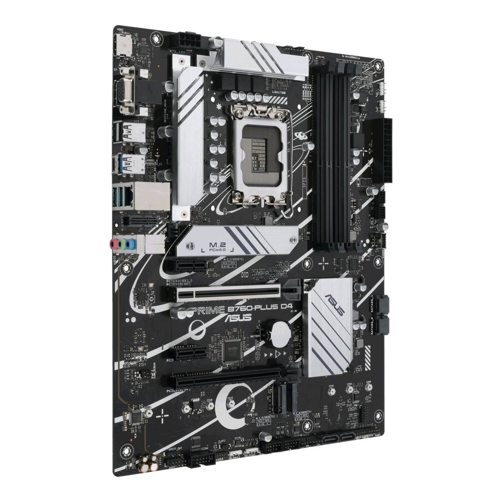 ASUS PRIME B760-PLUS D4 | Socket LGA 1700 | Intel B760 | 4xDDR4 | ATX | Moederbord – 1 ASUS PRIME B760-PLUS D4 | Socket LGA 1700 | Intel B760 | 4xDDR4 | ATX | Moederbord – 1
