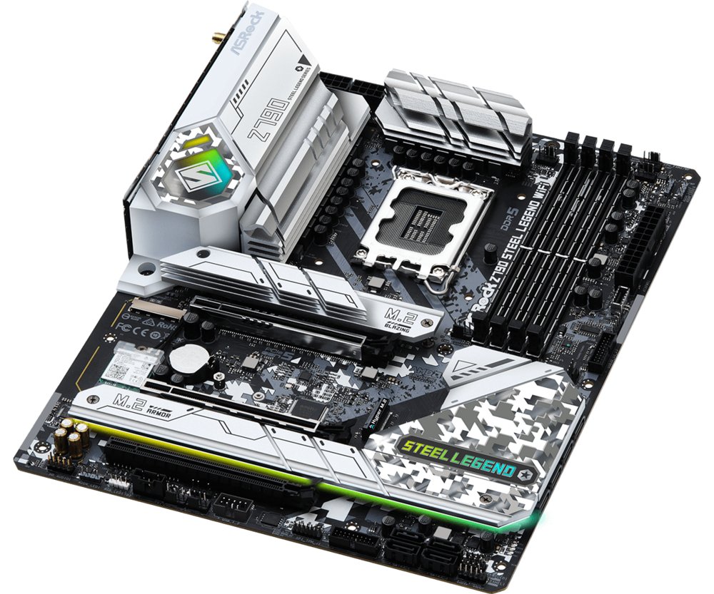 Asrock Z790 Steel Legend WiFi | Socket LGA 1700 | Intel Z790 | 4xDDR5 | ATX | Moederbord – 3 Asrock Z790 Steel Legend WiFi | Socket LGA 1700 | Intel Z790 | 4xDDR5 | ATX | Moederbord – 3