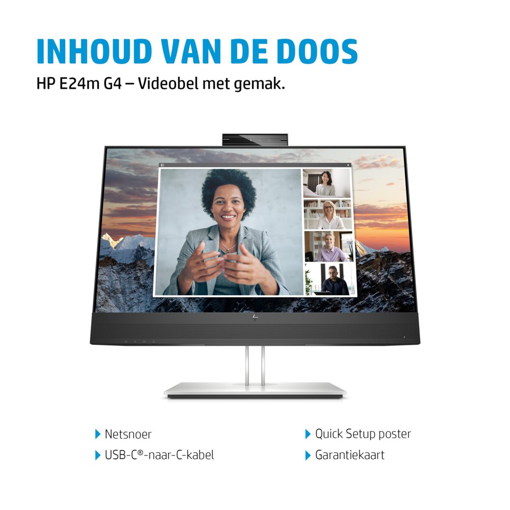 HP E24m G4 23,8″ | 1920×1080 FHD IPS | 5ms | 99% sRGB | USB-C met 65W Power Delivery | 5MP Pop-up Webcam | Stereo Speakers | Microfoon | Monitor – 9 HP E24m G4 23,8″ | 1920×1080 FHD IPS | 5ms | 99% sRGB | USB-C met 65W Power Delivery | 5MP Pop-up Webcam | Stereo Speakers | Microfoon | Monitor – 9