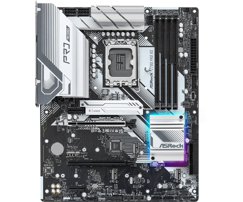 ASRock Z790 Pro RS | Socket LGA 1700 | Intel Z790 | 4xDDR5 | ATX | Moederbord – 1 ASRock Z790 Pro RS | Socket LGA 1700 | Intel Z790 | 4xDDR5 | ATX | Moederbord – 1