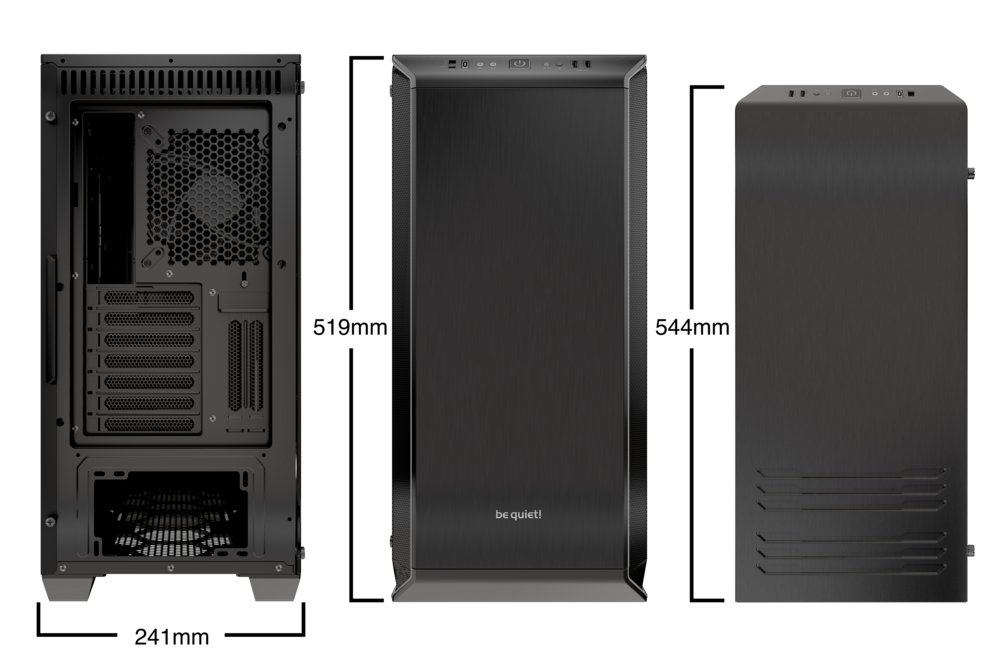 be quiet! Dark Base 700 | Midi Tower Case | Zwart – 1 be quiet! Dark Base 700 | Midi Tower Case | Zwart – 1
