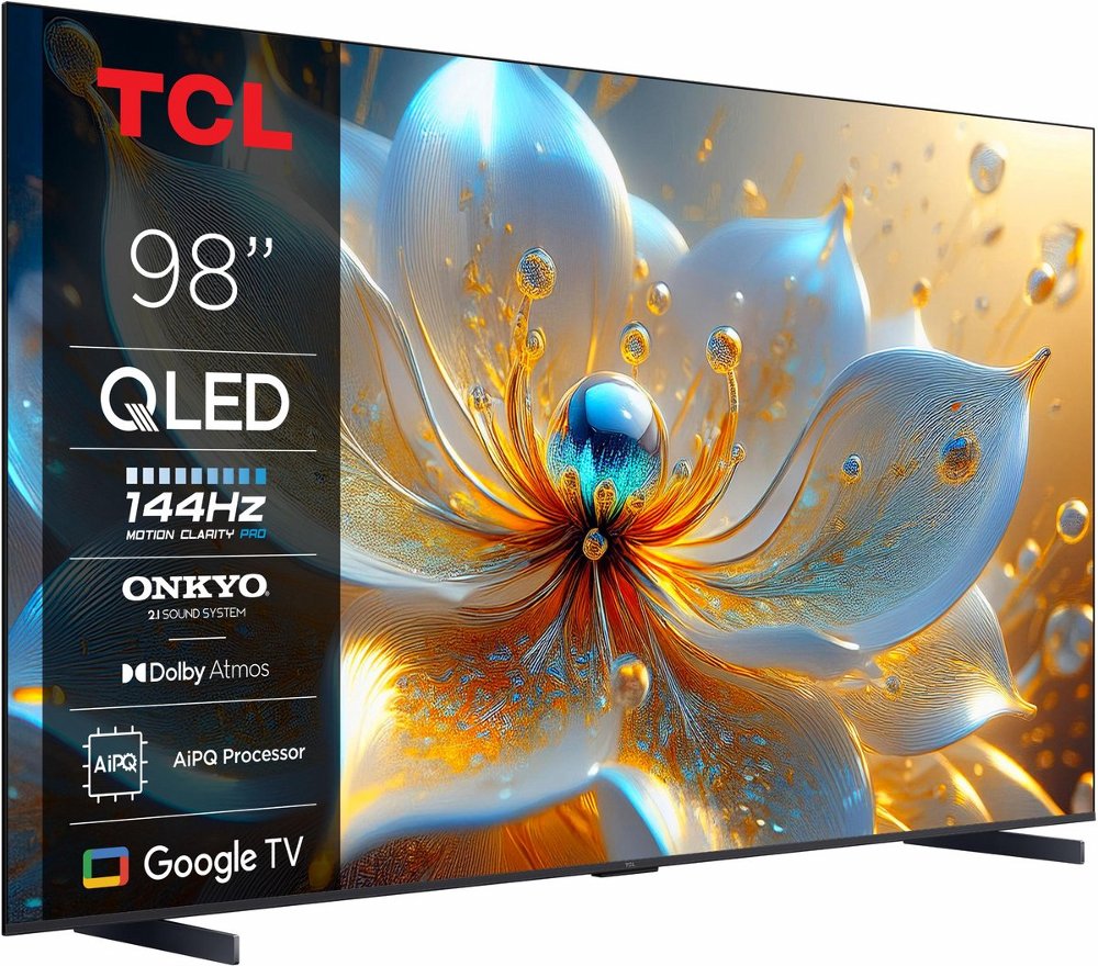 TCL 98T8C 98” | Grote 4K QLED Smart TV | Supersnel 144Hz & Dolby Vision | Google TV + WiFi – 1 TCL 98T8C 98” | Grote 4K QLED Smart TV | Supersnel 144Hz & Dolby Vision | Google TV + WiFi – 1