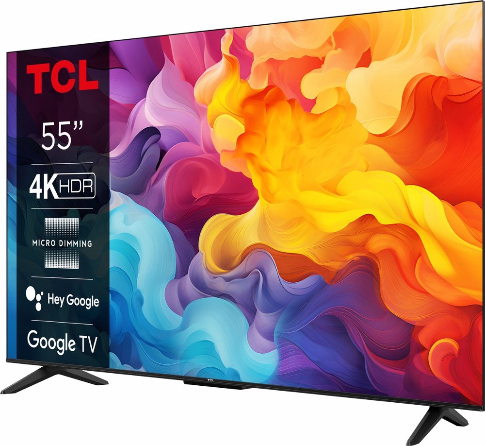 TCL 55P61B 55″ | 4K Ultra HD LED Smart TV | Google TV | HDR10 | 60Hz | Wifi & Bluetooth – 3