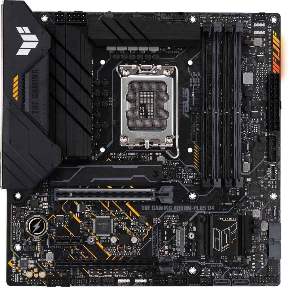 ASUS TUF GAMING B760M-PLUS D4 | Socket LGA 1700 | Intel B760 | 4xDDR4 | Micro-ATX | Moederbord – 0 ASUS TUF GAMING B760M-PLUS D4 | Socket LGA 1700 | Intel B760 | 4xDDR4 | Micro-ATX | Moederbord – 0
