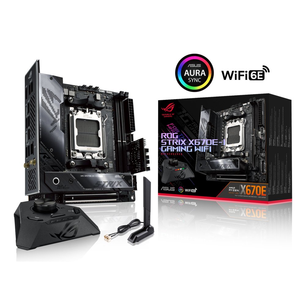 ASUS ROG STRIX X670E-I GAMING WIFI | Socket AM5 | AMD X670 | 2xDDR5 | Mini-ITX | Moederbord – 5 ASUS ROG STRIX X670E-I GAMING WIFI | Socket AM5 | AMD X670 | 2xDDR5 | Mini-ITX | Moederbord – 5