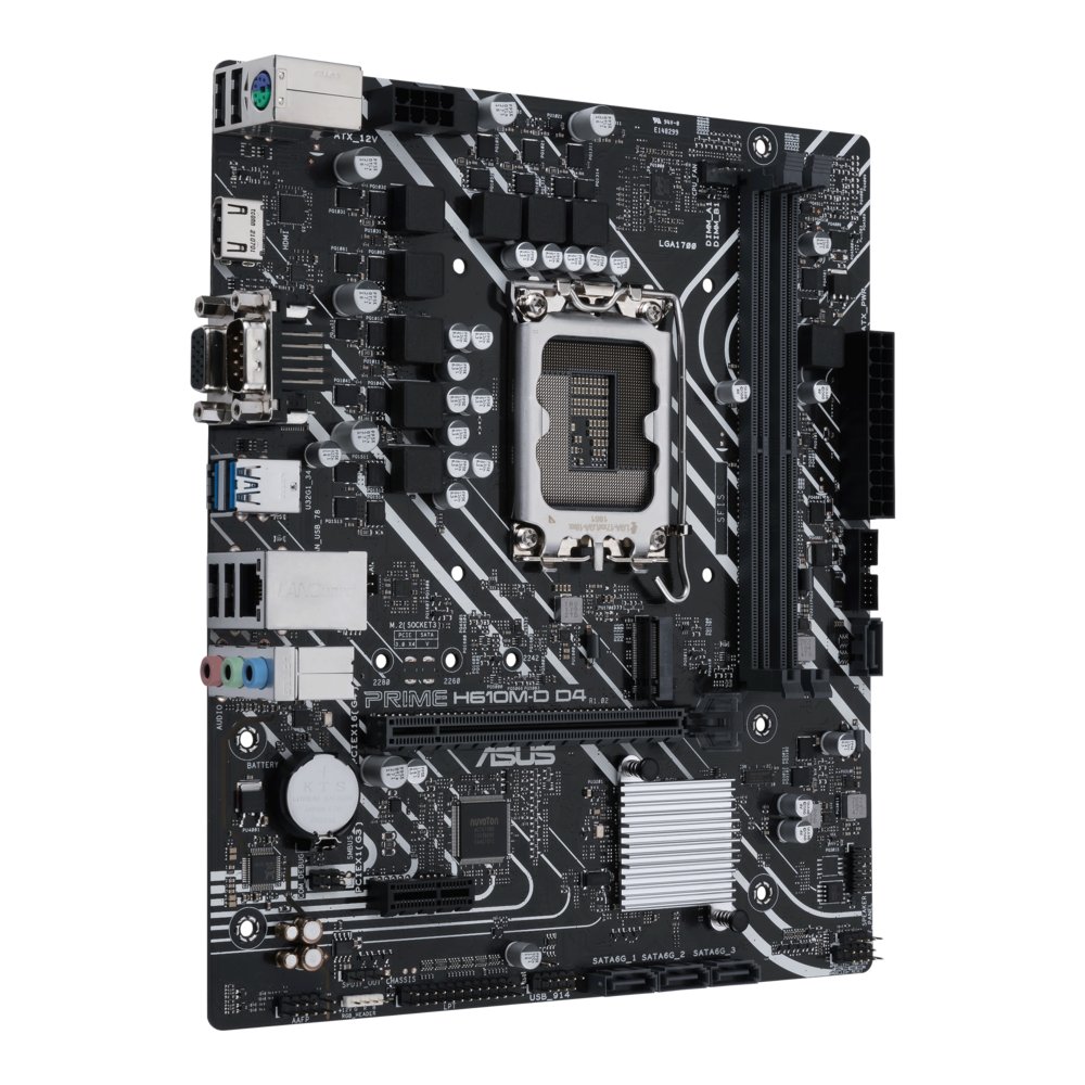 ASUS PRIME H610M-D D4 | Socket LGA 1700 | Intel H610 | 2xDDR4 | Micro-ATX | Moederbord – 1