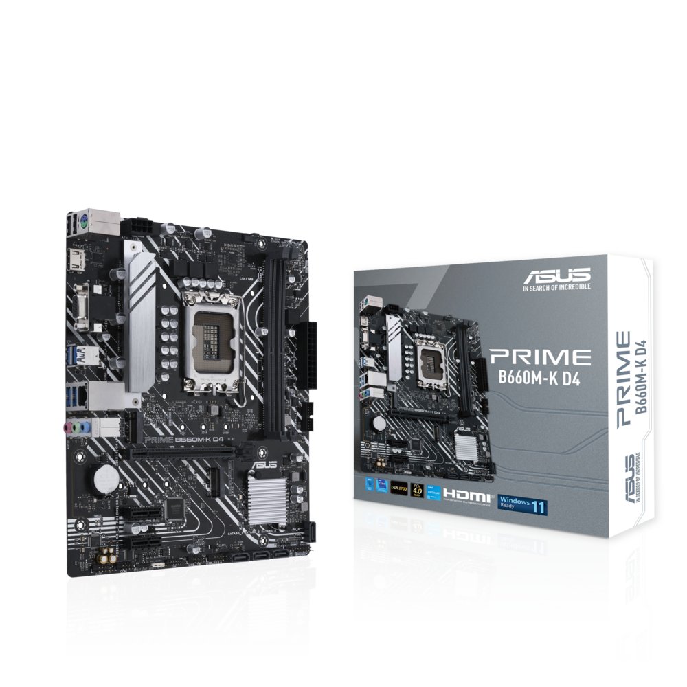 ASUS PRIME B660M-K D4 | Socket LGA 1700 | Intel B660 | 2xDDR4 | ATX | Moederbord – 1