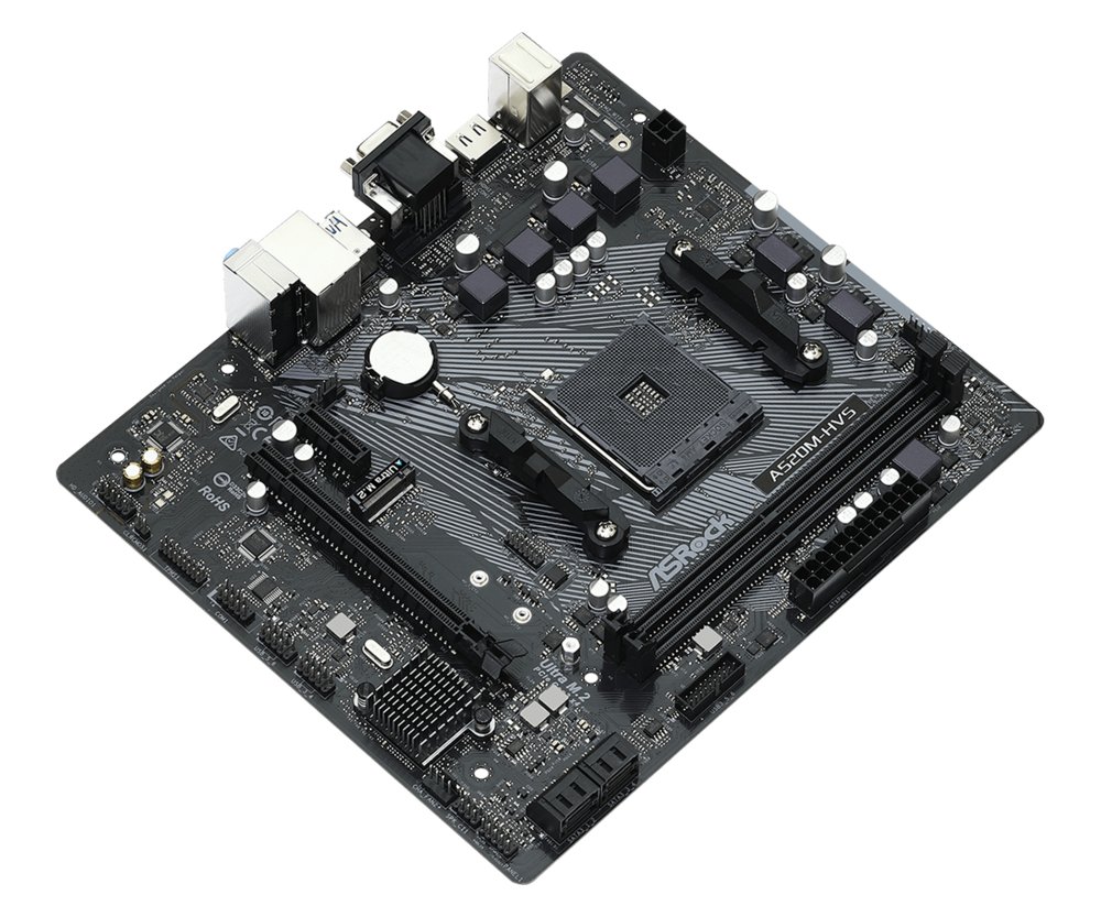 Asrock A520M-HVS | Socket AM4 | AMD A520 | 2xDDR4 | Micro-ATX | Moederbord – 2 Asrock A520M-HVS | Socket AM4 | AMD A520 | 2xDDR4 | Micro-ATX | Moederbord – 2