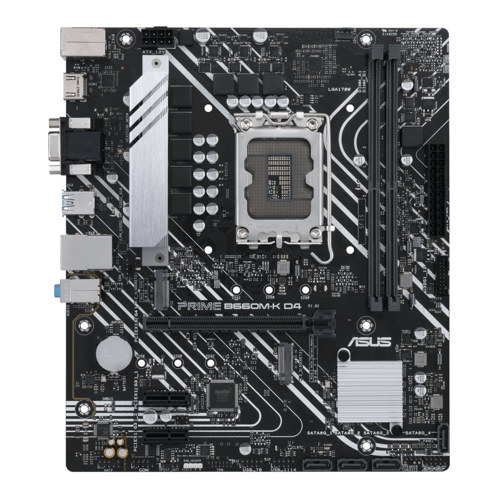 ASUS PRIME B660M-K D4 | Socket LGA 1700 | Intel B660 | 2xDDR4 | ATX | Moederbord – 0